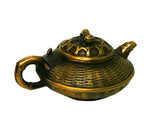 Chinese Handmade Metal Bronze Color Crab Teapot Display