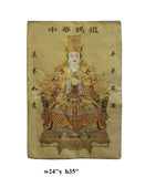 Chinese Mazu Goddess Buddha Loom Tapestry Art cs1120S