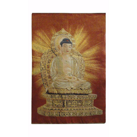 embroidery Buddha statue