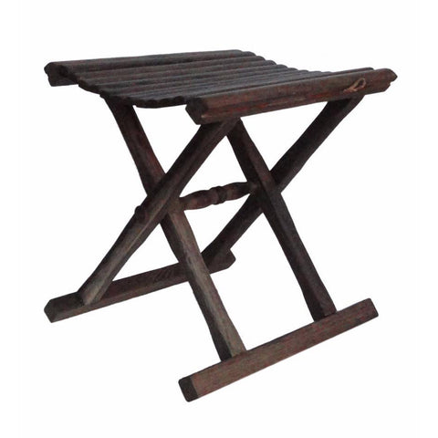 solid wood folding stool