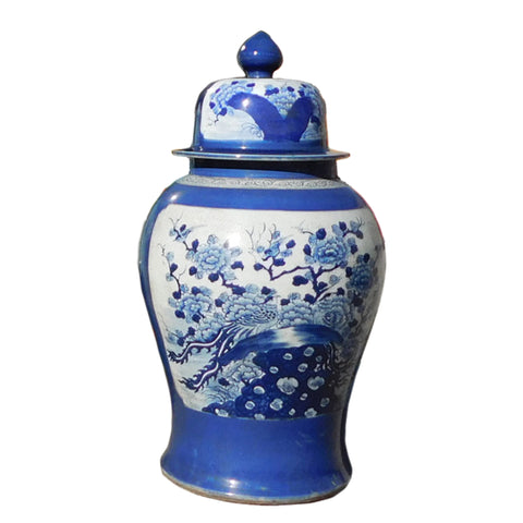 temple jar - general jar - blue white jar