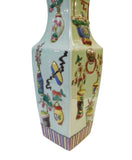 Asian square porcelain vase