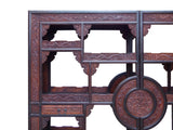 Chinese Pair Rosewood Display Curio Cabinet Room Divider cs1499S