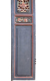 Chinese Gold Red Green Carving Wood Tall Panel cs1564S