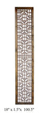 Chinese Rustic Wood Geometric Long Wood Panel cs1565S