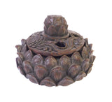 Chinese Handcarved Bamboo Lotus Petal Container