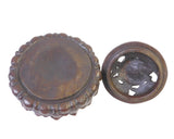 Chinese Handcarved Bamboo Lotus Petal Container 