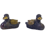 pair bronze lover duck