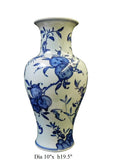 handmade blue and white porcelain vase