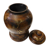 Lacquer jar - Chinese wood art - Wood jar