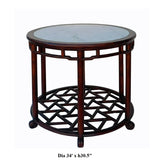 round marble table - pedestal table - Chinese tea table