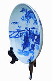 blue white porcelain - charger plate - Chinese plate