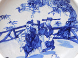 blue white porcelain - charger plate - Chinese plate