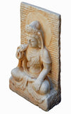 Bodhisattva - Marble stone statue - Zen garden