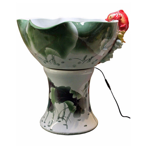 Porcelain fountain - floor fountain - oriental fountain