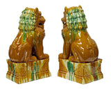 Yellow Foo Dogs - Chinese lions - Fengshui