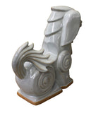 White Dog - Ceramic Dog - Dog Figure