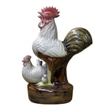 ceramic zodiac rooster statue