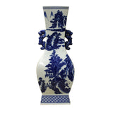 porcelain painter blue white flower vase