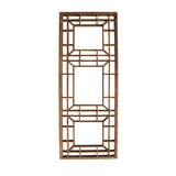 Vintage Restored Oriental Zen Geometric Wood Wall Panel cs2450S