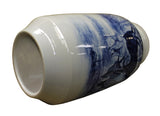 blue white vase - Chinoiserie vase - porcelain vase