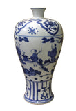 blue white vase - Chinese vase - porcelain vase