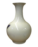 Chinese White Base Porcelain Flowers Vase cs2553S