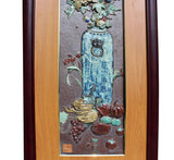 wall panel - wood panel - vintage plaque