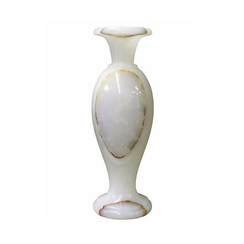 vase - stone vase- white vase
