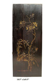 Chinese gold painted flower panel