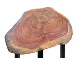 dining table - raw wood plank - desk