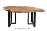 dining table - raw wood plank - desk