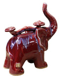 elephant - trunk up elephant - ceramic elephant