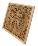 Chinese carved fish rectangular panel 