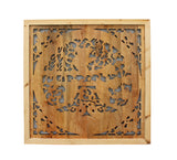 Chinese carved fish rectangular panel 