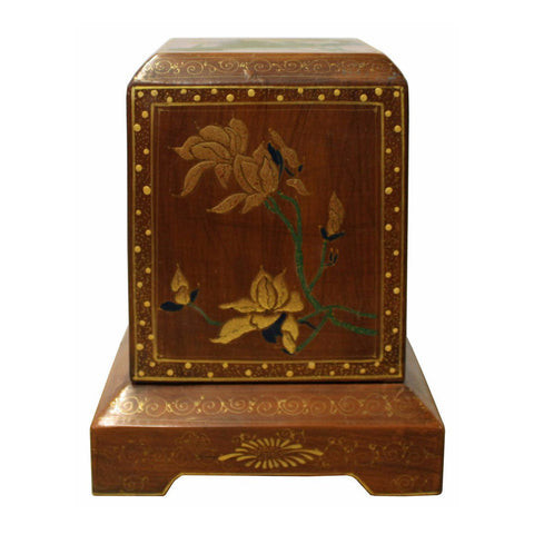 lacquer box - vintage wood box - Chinese box