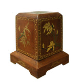 lacquer box - vintage wood box - Chinese box