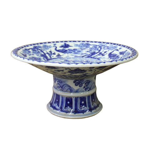 blue white offer tray - candy tray 