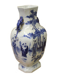 blue and white vase