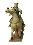 ceramic Chinese soldier on horse 