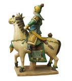 ceramic Chinese soldier on horse 