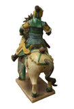 ceramic Chinese soldier on horse 