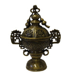 Chinese Oriental Fine Bronze Metal Incense Burner Display 