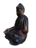 large wood sitting Buddha statue