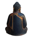 large wood sitting Buddha statue