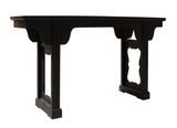 solid black wood altar table