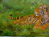 Tiger oil painting 