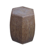 hexagon ceramic garden stool table