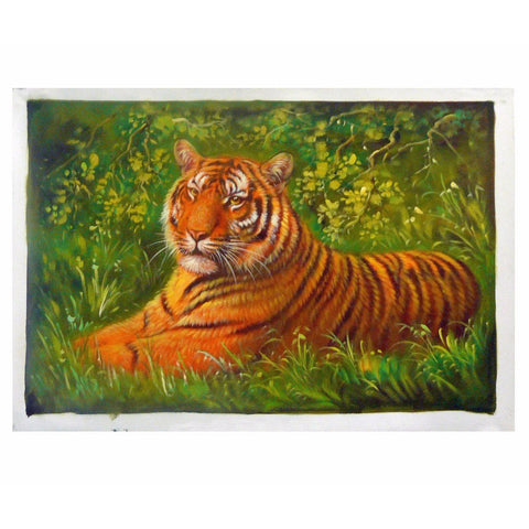 Oil Paint Canvas Art Portrait Himalaya Tiger Wall Decor cs325S