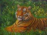 Chinese zodiac tiger oil painting